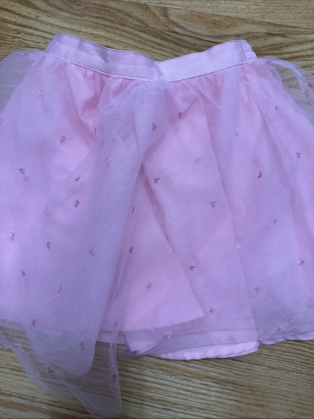 Janie and Jack Light Pink Sparkle Tulle Skirt